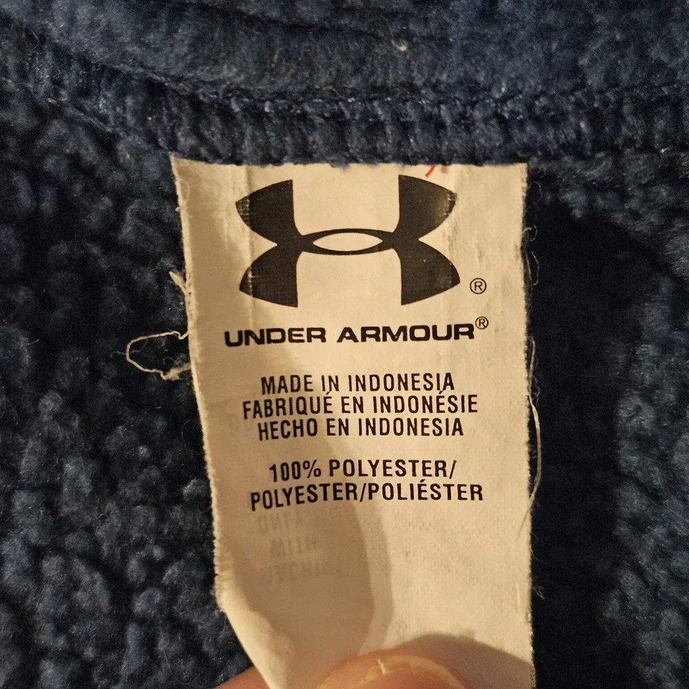 Under Armour UA Storm XXL Blue Fleece Full‎ Zip Coat Jacket